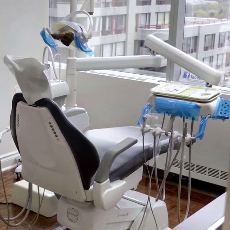 Image of a newly acquired dental chair and equipment